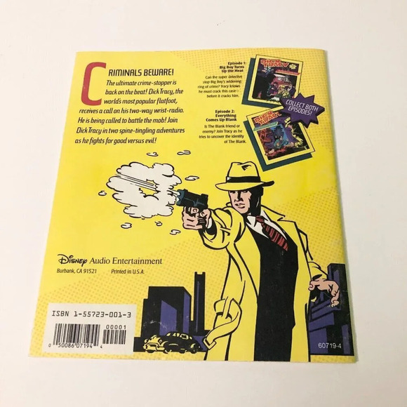 Vtg 1990 Dick Tracy  Episode 2 Everything Comes Up Blank Cassette Tape and Book - Picture 11 of 12